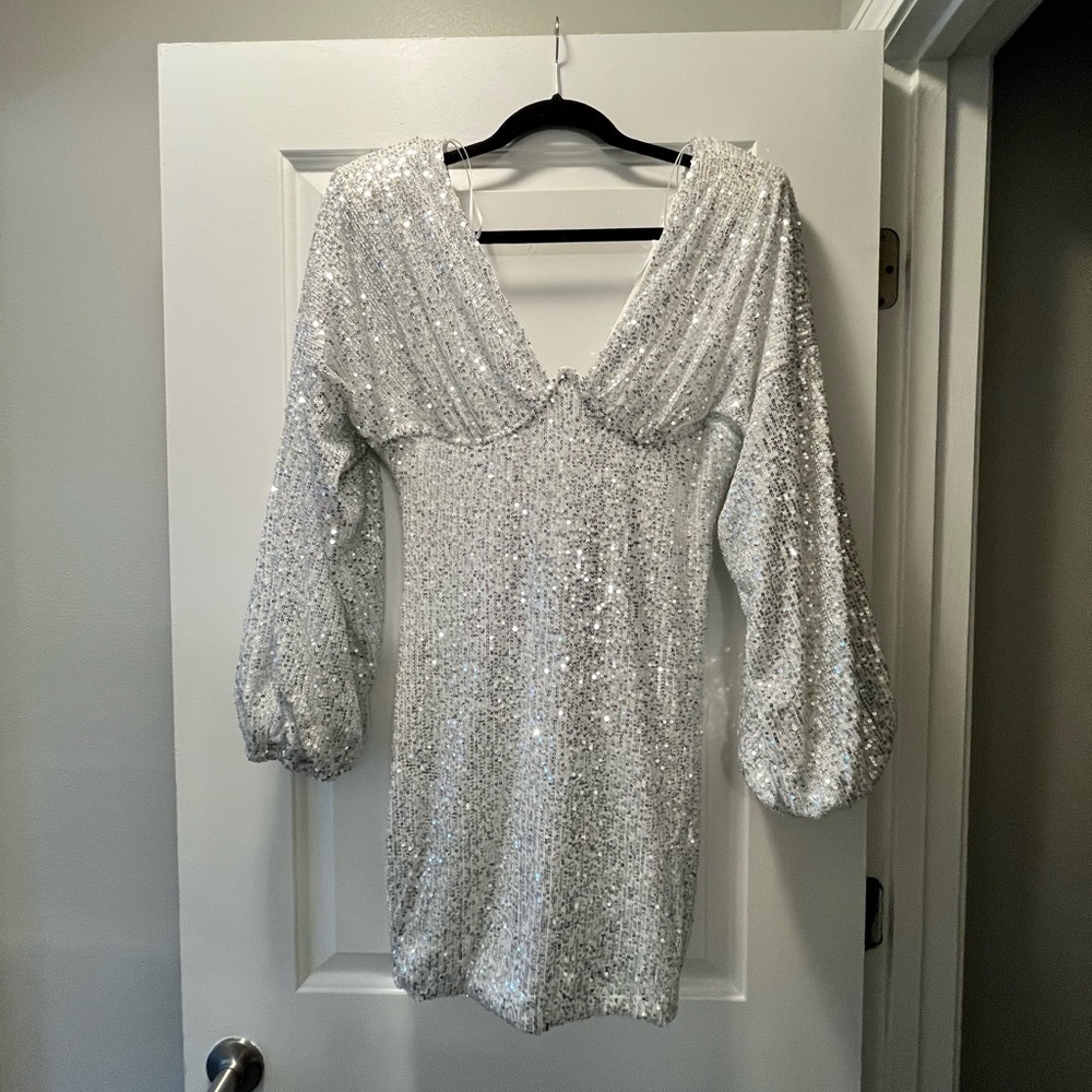 Fashion Nova Kiss Me Under The Moon Mini Dress - White size XL - Picture 5 of 9